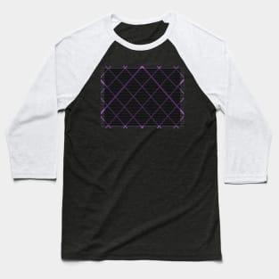 Purple Plaid,  dark Baseball T-Shirt